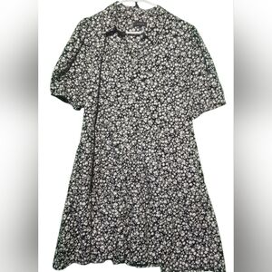 1. State EUC XL Black and White Floral Dress PTP 22